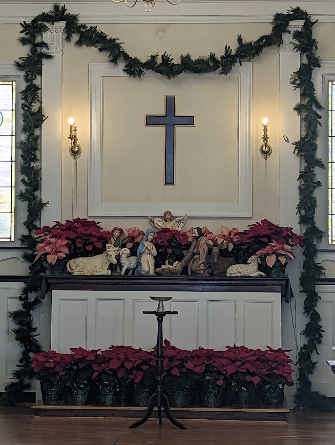 Christmas altar